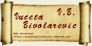 Vuceta Bivolarević vizit kartica